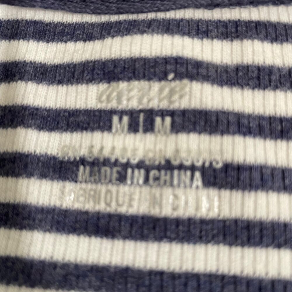 Aerie Women's Striped Long-Sleeve T-Shirt Medium Nautical Casual Comfy Summer - Picture 10 of 11